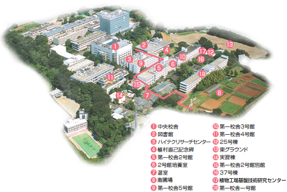 生田キャンパスマップ