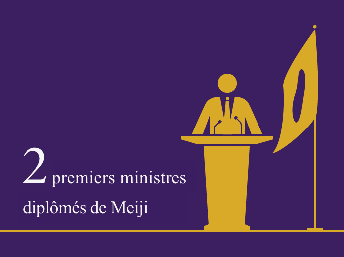  2 premiers ministres diplômés de Meiji