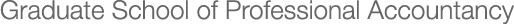 Graduate School of Professional Accountancy