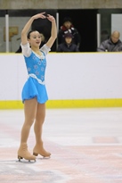 Nishino defended her women’s intercollegiate skating title right up to her last year (photo courtesy of Meiji University Sports).