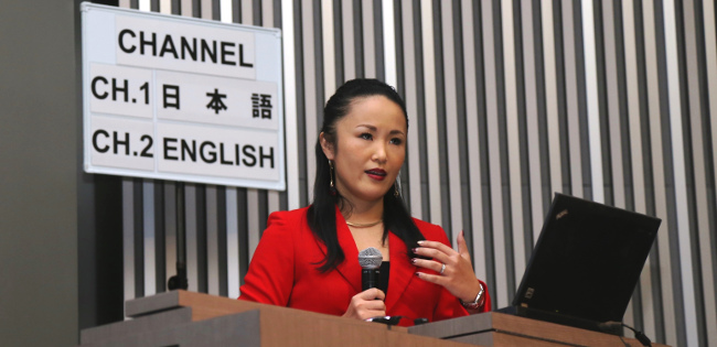 Mariko Oi, the first Japanese national to serve as a reporter for the BBC World News