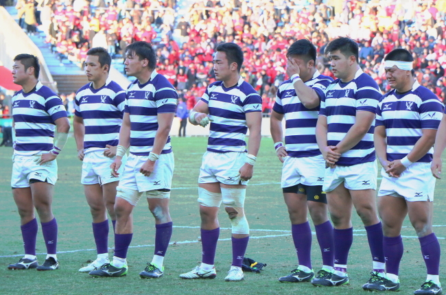 The Meiji University club eventually lost by a single point.