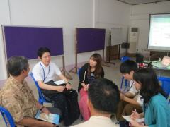Interviewing a localNGO member