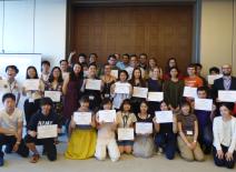 at the end of the program completion ceremony (Session 2)