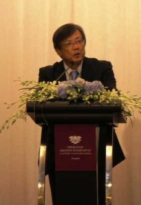 佐藤 重和　在タイ王国日本国全権特命大使より祝辞をいただきました