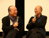 公開での対談は初となった唐さん（左）と蜷川さん。挑み続けるお二人の接点、足跡、そしてこれからに聴衆は魅了された