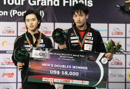 国際大会で優勝を果たした森薗選手（左）（写真：Global Imagens/アフロ）