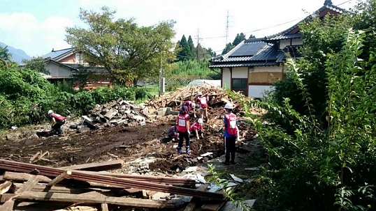 震災復興支援ボランティア活動の様子