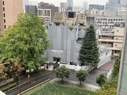 2026年9月29日時点の改修工事の様子