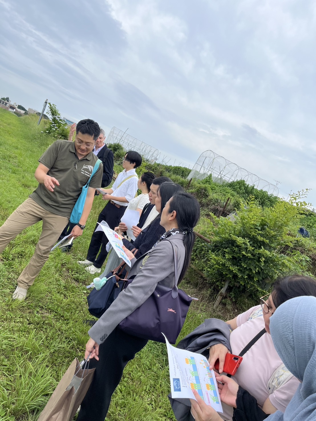 農学部南圃場を見学
