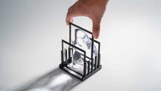 実際に製造された「3Dプリントレンズフィルター」。