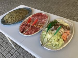 山中セミナーハウスのBBQ食材