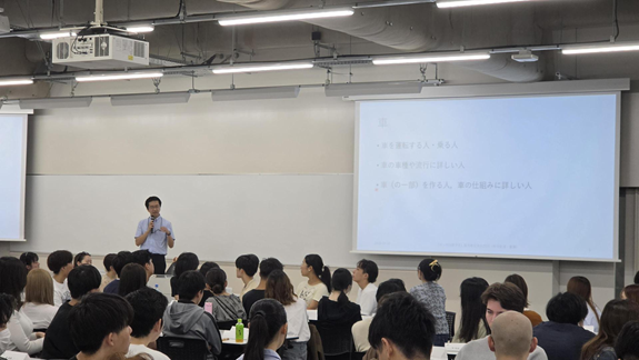 廣瀬学生部委員による講話