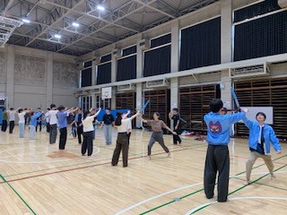 準備体操の様子