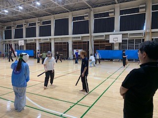 １対２で指導してもらいました