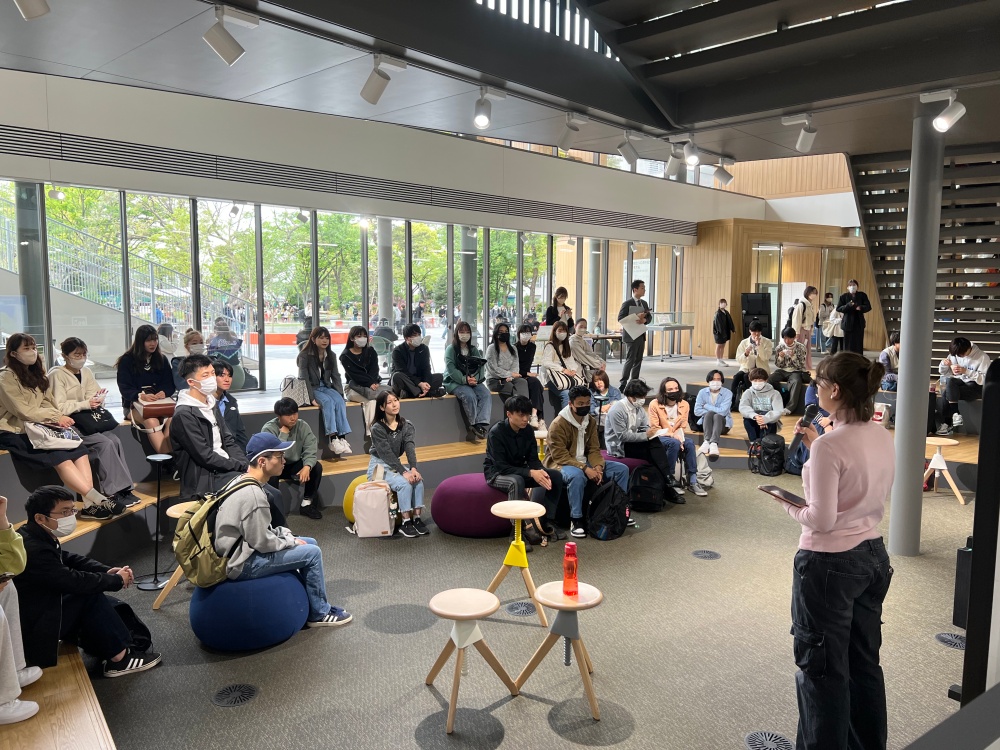 Presentations in the open Center Agora.