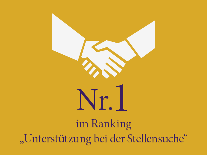 Nr. 1 im Ranking „Unterstützung bei der Stellensuche“