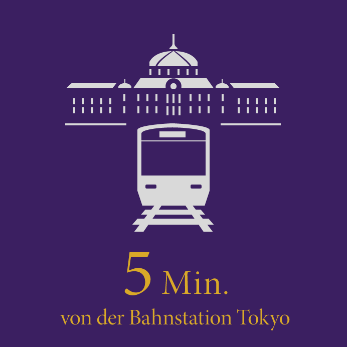 5 Min. von der Bahnstation Tokyo