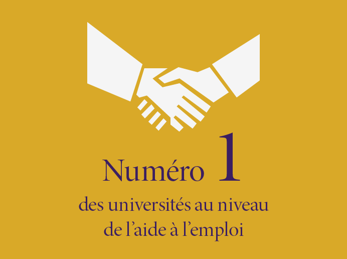 Numéro 1 des universités au niveau de l’aide à l’emploi