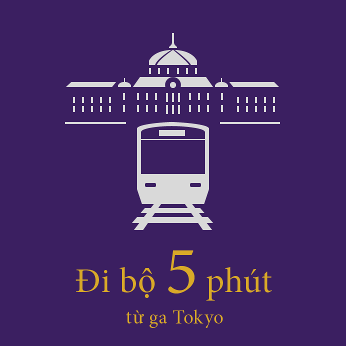 Đi bộ 5 phút từ ga Tokyo