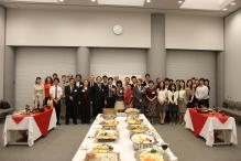 Commemorative photograph during the evening reception