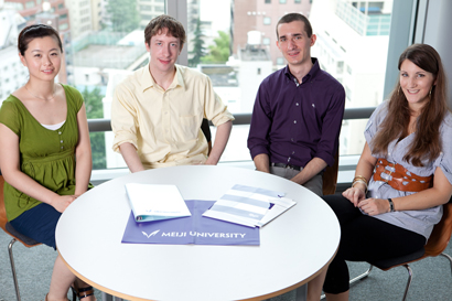 Zhang Nan, Sean Nicholson, Alexander Djourdjin, and Jacqueline Tschumi