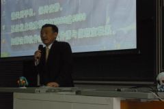 Full-time trustee in charge of academic affairs Iida, who hopes for the development of exchanges
