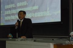 Full-time trustee in charge of academic affairs Iida, who hopes for the development of exchanges
