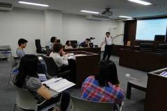 Judicial System class using a moot court classroom