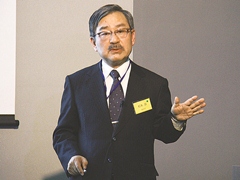 Project Professor Matsumoto, Director of the Meiji University Gas Hydrate Laboratory