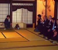 Farewell party (at left in the photo: Dr. Minobe of the School of Global Japanese Studies