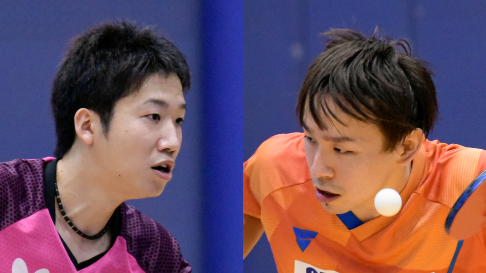 Mizutani and Niwa taking part in the “Dream Game” alumni exchange match in 2020
