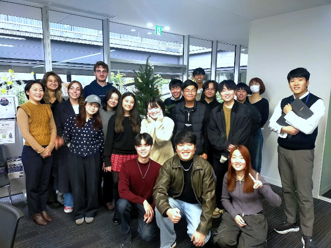Group Photo at the Korean Cafe