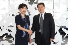 Vice President Li Junsheng of Central University of Finance Economies and Vice President Katsu