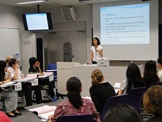 Participants listening earnestly to a lecture