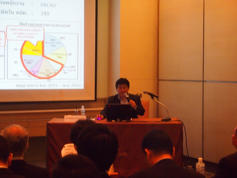 高柳光宏氏の基調講演の様子