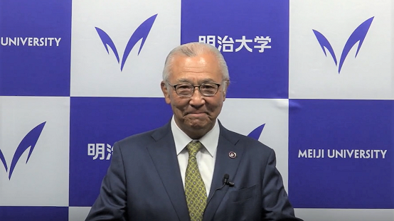 大六野学長によるWelcome Speech/Welcome Speech by President Dairokuno