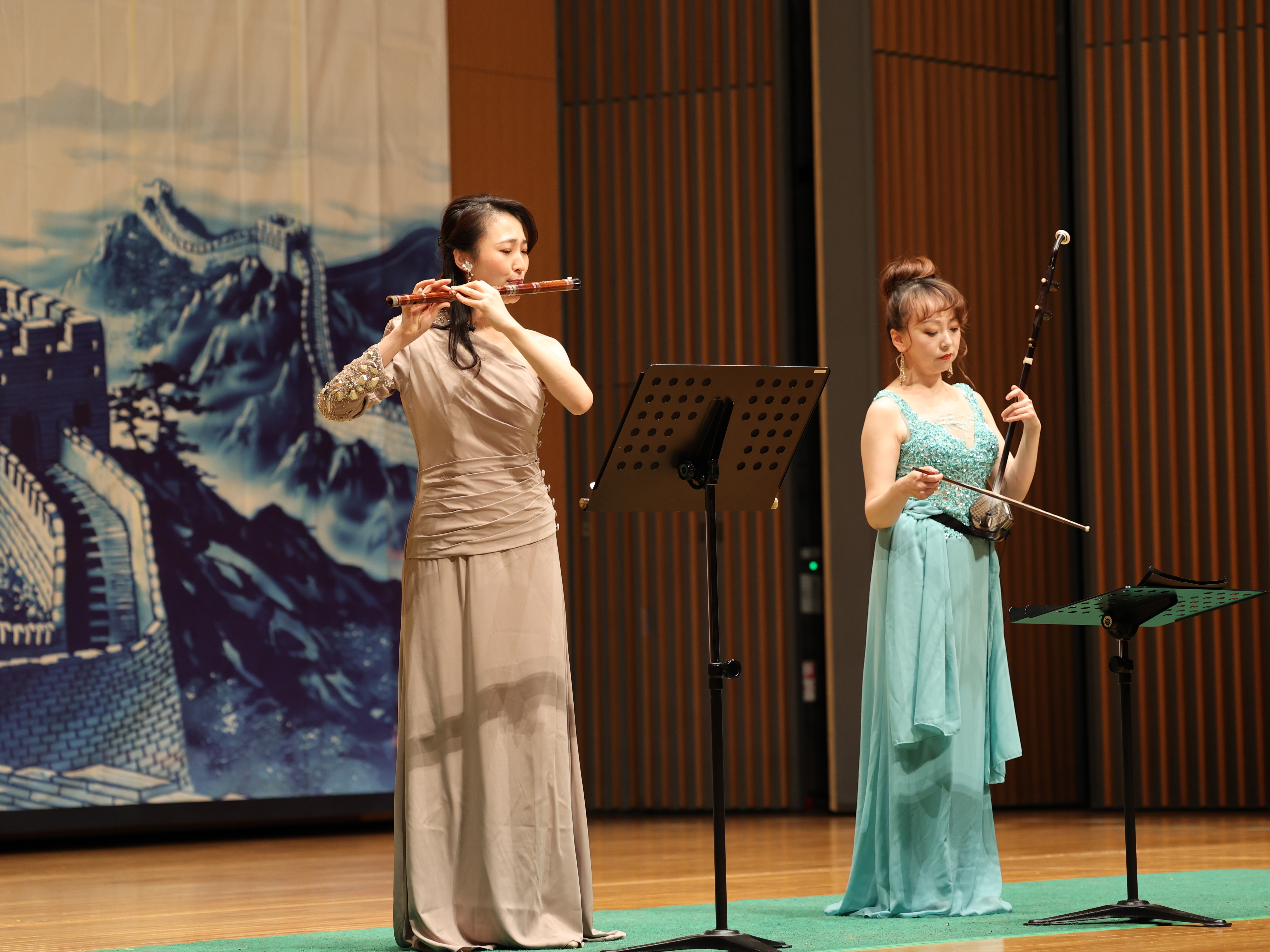 横笛と二胡の共演