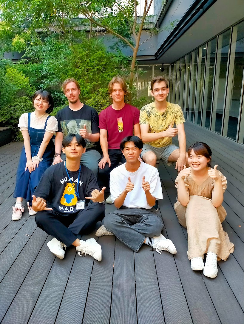 インタビューに応じてくださった学生のみなさん