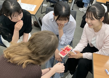交換留学生とのトークセッションの様子
