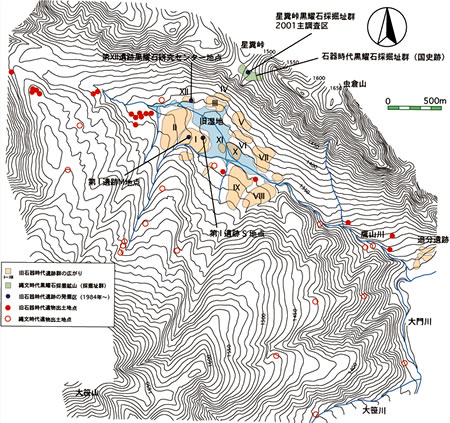 鷹山遺跡群　第1図