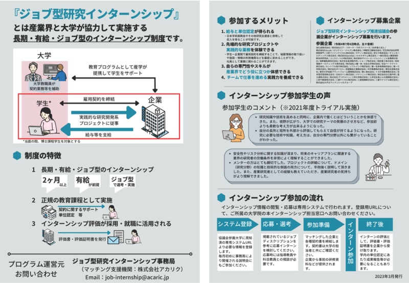 2023年度版 制度紹介リーフレット (PDF)