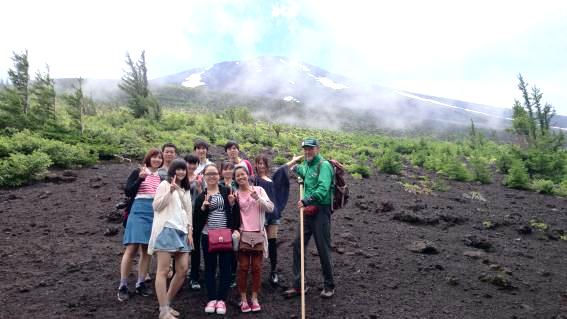 富士山にて