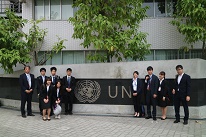 国連ハノイ本部会議場にて報告会実施