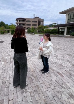 現地でのインタビュー