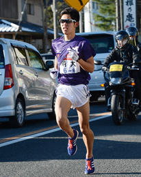 初の箱根駅伝で山下りを担当した6区・山田選手