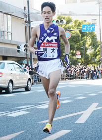 9区・木村選手は区間2位の好タイムで順位を押し上げた