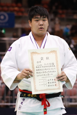 講道館杯、グランドスラム東京に続き、悲願の初優勝を果たした小川選手（写真：アフロスポーツ）