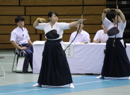 髙い集中力を発揮した白川選手（写真提供=明大スポーツ）