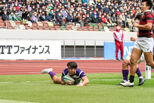 石田吉平選手のトライ（前半9分）